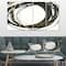 Designart - Gold Glamour Circle II - Posh & Luxe Premium Canvas Wall Art
